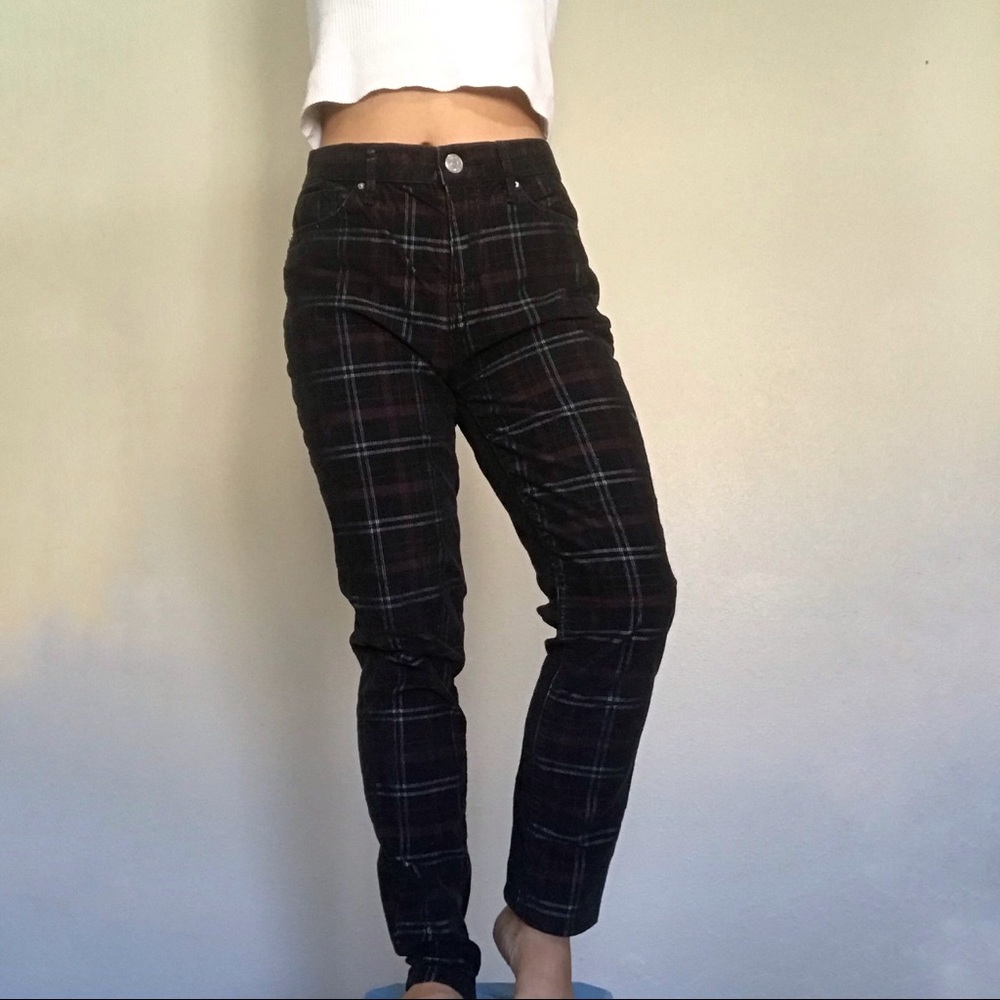 Urban outfitters plaid corduroy  pants
